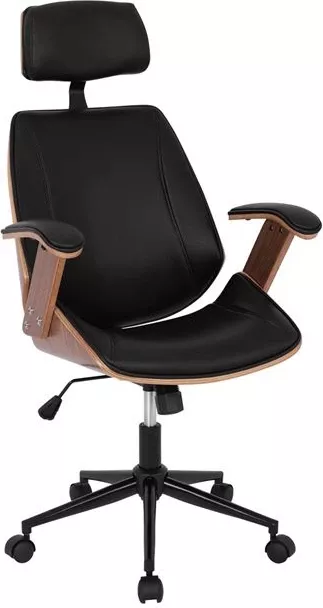 Karrige për zyre Superior Pro FH1109.01, e zezë/dru