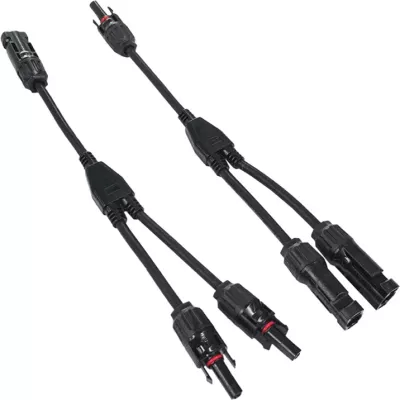 Kabllo lidhëse EcoFlow për panele diellore, 30cm, e zezë