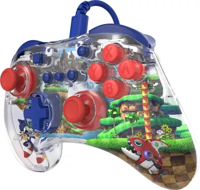 Kontroller me kabllo PDP REALMz Sonic Green Hill Zone për Nintendo Switch
