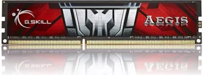 RAM Memorje G.Skill Aegis F3-1600C11S-8GIS 8GB DDR3 1600MHz CL11 UDIMM e zezë dhe e kuqe, 1x modul