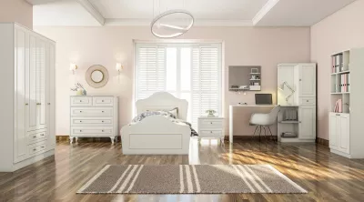 Set dhome për të rinj Skye Decor, ngjyrë e bardhë mat, Rb-080