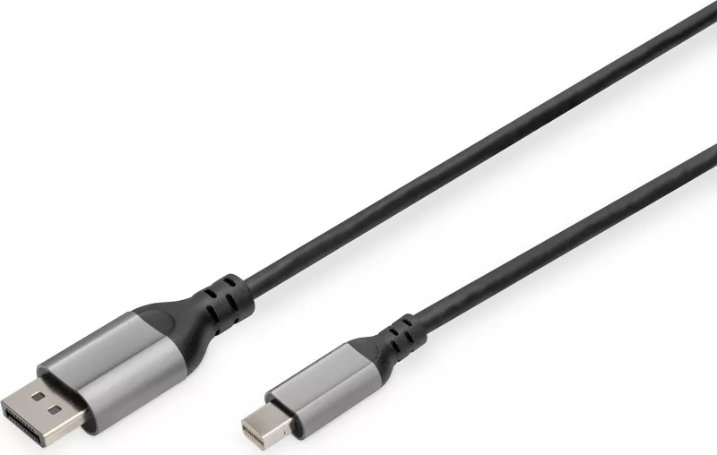 Kabllo adapter Digitus Mini DisplayPort në DisplayPort 8K, 2m, e zezë
