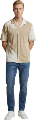 Këmishë me mëngë të shkurta Only & Sons Onsharvi Rlx Resort SS 041 AOP 22037291 për meshkuj, bezhë [Madhësia: XL]