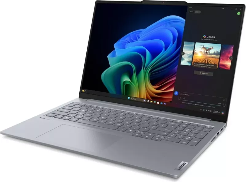 Laptop Lenovo ThinkBook 16 G7 QOY, 16", Qualcomm Snapdragon, 32 GB RAM, 512 GB SSD, hiri