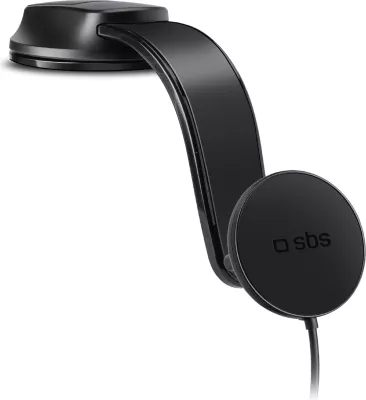 Mbajtës magnetik me karikues wireless SBS TESUPPMAG15W21, për celular, 15W, i zi