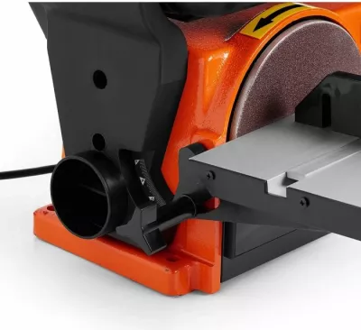 Shlifuese me rrip dhe disk VONHAUS 3500181 370W 100x915mm rrip / 150mm disk, portokalli/zi