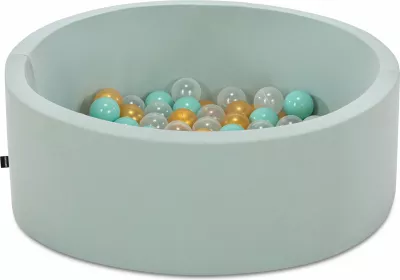 Pishinë me topa për fëmijë, Bubble Pops v14, ngjyrë mint, Evila Originals