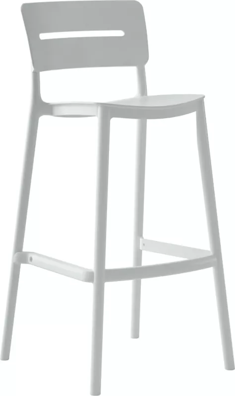 Karrige për bar, polipropilen, SNOD2, FH6100.01, e bardhë, 37,2x50x101,5H cm