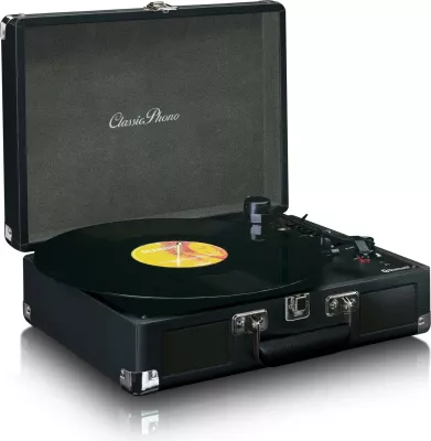 Gramafon Lenco TT-115, Bluetooth, 2 altoparlantë, USB, i zi