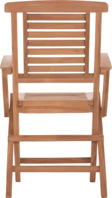 Karrige palosëse për ngrënie jashtë, dru tik, CRANDER FH6377, set prej 2 copë, 53x63x90cm
