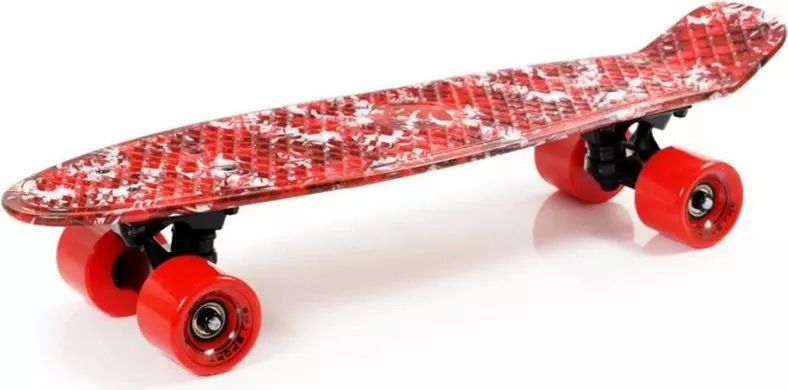 Skateboard për meshkuj, femra dhe fëmijë Yakimasport, ngjyrë e kuqe