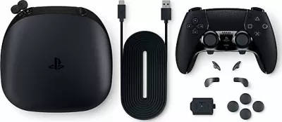 Kontroller Sony DualSense Edge për PS5, wireless/USB-C, sticka të ndërrueshëm, butona të programueshëm, Black