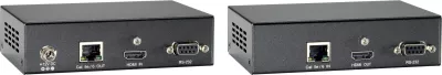 Kit zgjatues HDMI LevelOne HVE-92, HDBaseT, 100m, 802.3af PoE, 3840 x 2160 piksel, transmetues & pranues AV, Gri