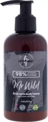 Xhel për fytyrë dhe mjekër për meshkuj 4organic Mr Wild Cypress-Ginger, 200ml