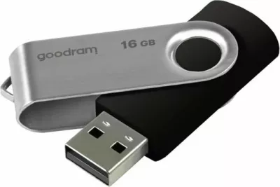 Pendrive GoodRam UTS2.0 Twister 16 GB zi/argjend