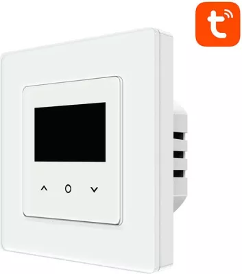 Termostat i mençur Wi‑Fi për bojler, Avatto WT200-BH-3A-W, 3A, Tuya Smart Life, ekran LCD me prekje, AC 95-220V, i bardhë
