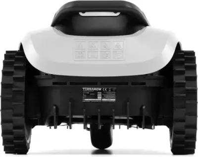 Robot kositës bari TERRAMOW V600 Wireless, deri 600 m², Wi‑Fi/4G, i bardhë/gri, set me garazh + 9 thika + SIM 1GB