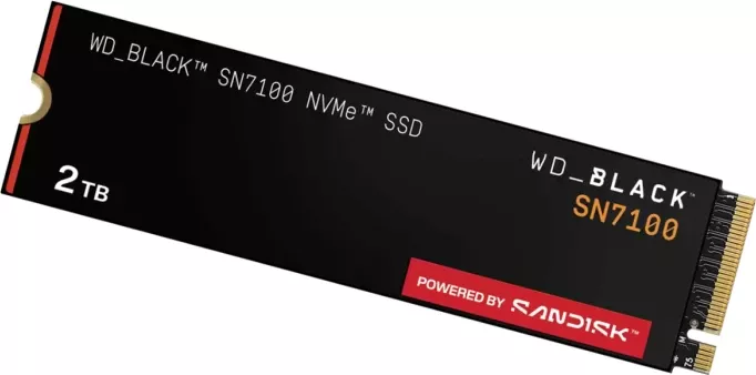 Disk SSD SanDisk WD Black SN7100 WDS200T4X0E 2TB M.2 2280 PCIe 4.0 NVMe 1.4, i zi