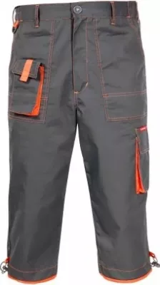 Pantallona pune 3/4 LAHTI PRO Allton L1714014, madhësi L, gri me detaje portokalli
