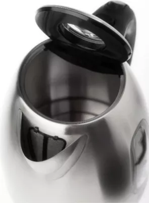 Çajnik elektrik ADLER AD1223 1.7L 2200W inox, argjend/zezë