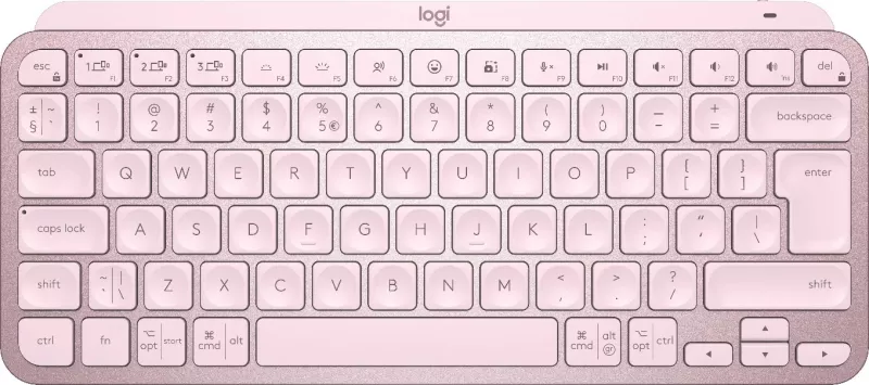 Tastierë Logitech MX Keys Mini, Wireless, LED, Pink