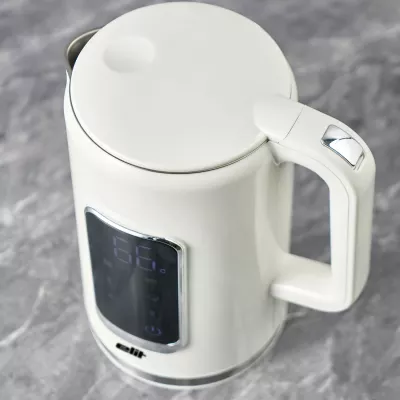 Ibrik elektrik Elit COOLTOUCH 1.7WH, 1.7L 2200W me ekran touch, i bardhë