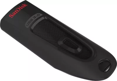 USB SanDisk Ultra, 128 GB, USB Type-A, 3.2 Gen 1, 100 MB/s, Slide, Black