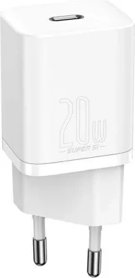 Karikues i shpejtë Baseus Super Si Quick Charger 1C, 20W, USB-C, Bardhë
