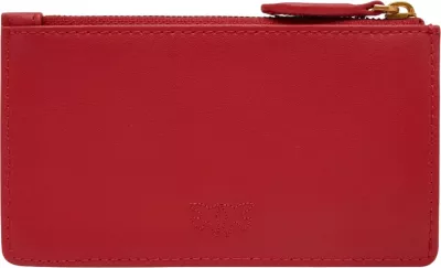 Portofol mbajtëse kartelash për femra Pinko AIRONE VITELLO SETA 100251 A0F1, e kuqe