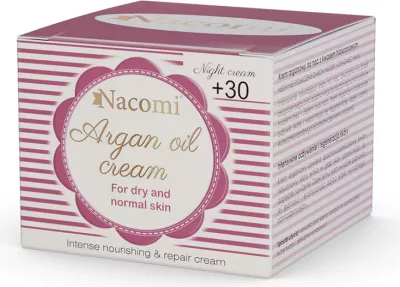 Krem nate për femra Nacomi Argan Oil Cream me Acid Hyaluronic 30+, 50ml