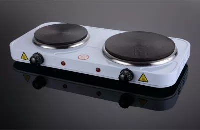 Reço elektrike portative Elit DKP-1 2500 W, dy pllaka gize, e bardhë