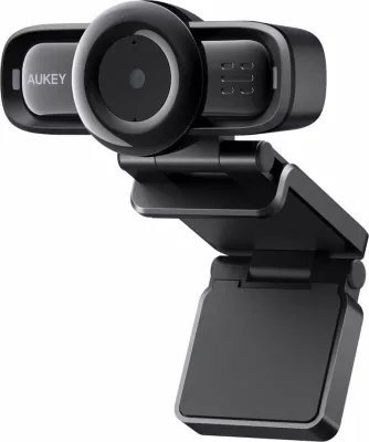 Webcam Aukey PC-LM3 Full HD 1080p USB me mikrofon stereo, e zezë