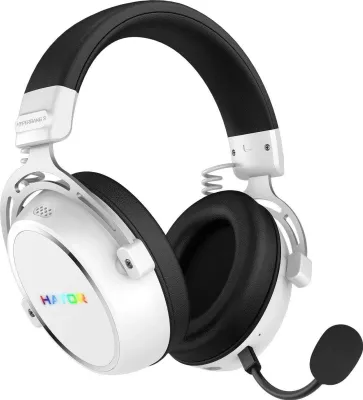 Kufje Hator Hypergang 3 Wireless, Bluetooth 5.4, ANC, mikrofon i ndashëm, të bardha