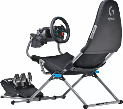 Karrige lojërash Playseat Challenge X Logitech G Edition, për konzolë, ngjyrë e zezë dhe gri