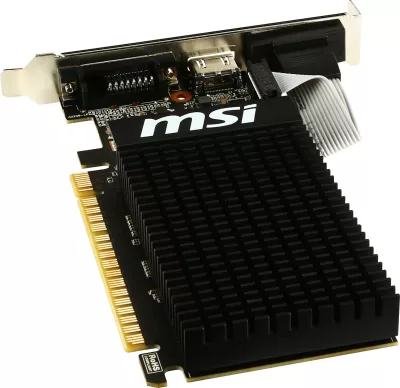Kartelë grafike MSI GT 710 2GD3H LP, GeForce GT 710, 2 GB, GDDR3, 64 bit, e zezë