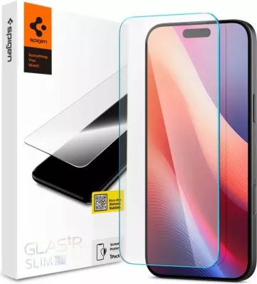 Xham i temperuar Spigen Glas.tR Slim për iPhone 15/16