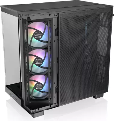 Kasë Thermaltake View 380 XL TG ARGB midi tower, xham i temperuar, e zezë