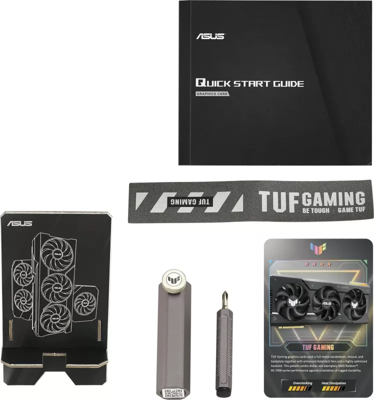 Kartelë grafike ASUS TUF Gaming TUF-RX7800XT-O16G-GAMING, Radeon RX 7800 XT, 16 GB, Gri