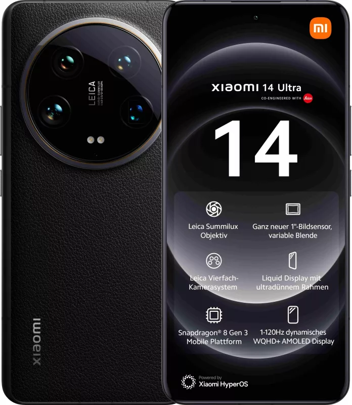 Celular Xiaomi 14 Ultra, 6.73", 16+512GB, 5G, i zi 