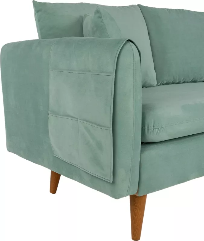 Divan treshe Atelier del Sofa, Sofia, ngjyrë jeshile deti