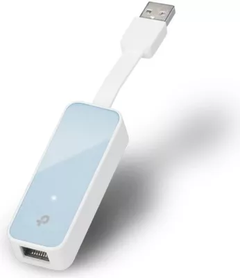 Adapter rrjeti USB 2.0 10/100 Mbps, TP-Link UE200, kompakt Plug & Play, blu/bardhë