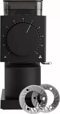 Mulli kafeje automatik Fellow Ode 2nd Generation, 100 g, 64 mm burrs çelik, 31 nivele, 140 W, 220 V, Zi/çelik