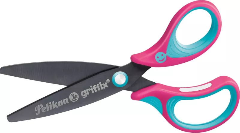 Gërshërë shkollore Pelikan griffix LovelyPink për të djathtë