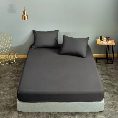Set çarçafësh tek L'essentiel, Basic, ngjyrë fume