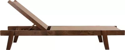 Shezlong profesional për plazh, dru fagu, ngjyrë arre dhe tekstileni mocha, FH10356.06, 200x61-66x31-91H cm