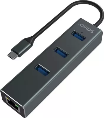 Hub Savio AK-57 USB-C - 3 x USB-A, 5000 MB/s, hiri