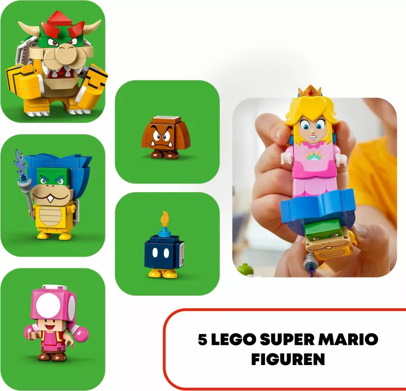 Set ndërtimi LEGO Super Mario Peach’s Castle, 1216 pjesë, shumëngjyrësh