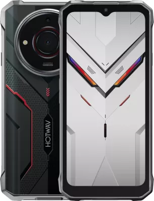 Celular HOTWAV T7S 4GB/128GB 6.52\" HD+ Android 13 IP68/IP69K MIL-STD-810H Dual SIM 6280mAh USB-C, i zi, set me kabllo + karikues + film mbrojtës