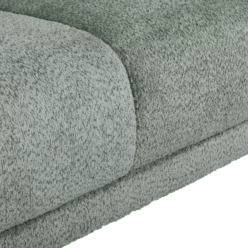 Kënd divani SYMMET FH3269.06, pëlhurë mente, këmbë antracit me shkëlqim, 314x236x90-102H cm