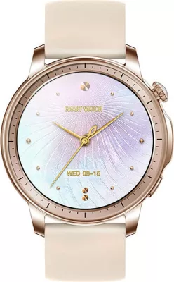 Smartwatch Colmi V65, 1.32" AMOLED, për iOS/Android, Gold